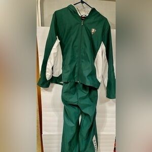 RED OAK SPORTSWEAR FOR LADIES NYLON PANTS AND HOODED JACKET SIZE M